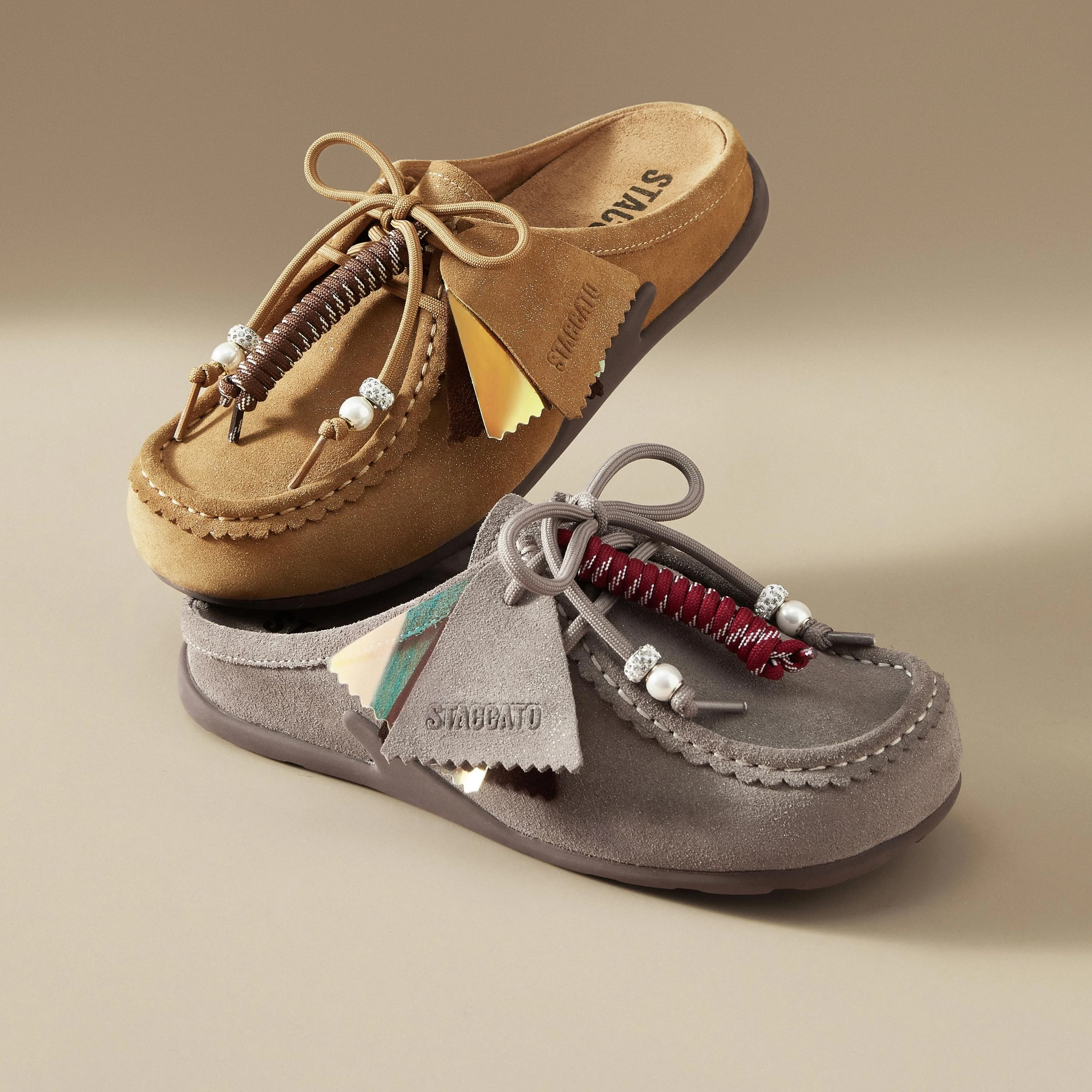 Birken - Brown Split Leather Retro Platform Slip-On  Y8220 - Image 5