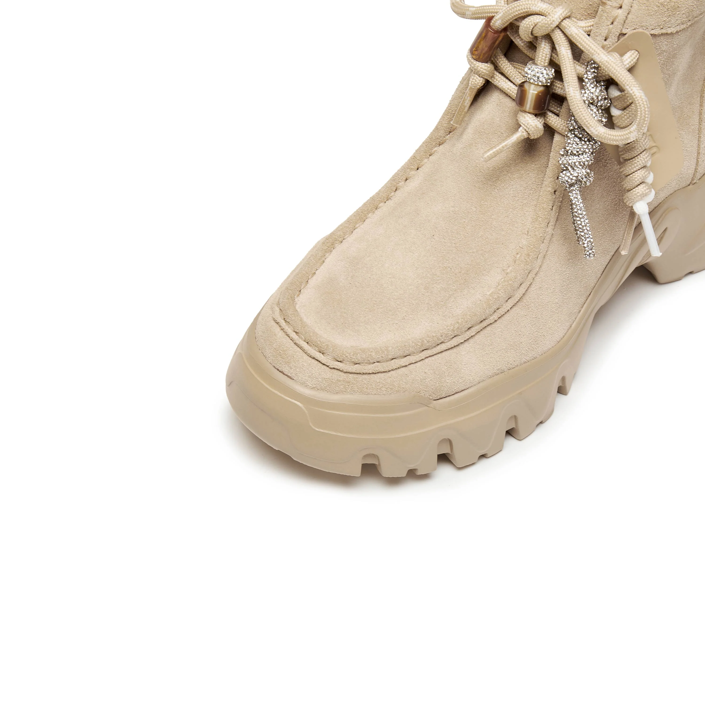 Boots - Chunky Suede Ankle Boots EIX02 - Image 12