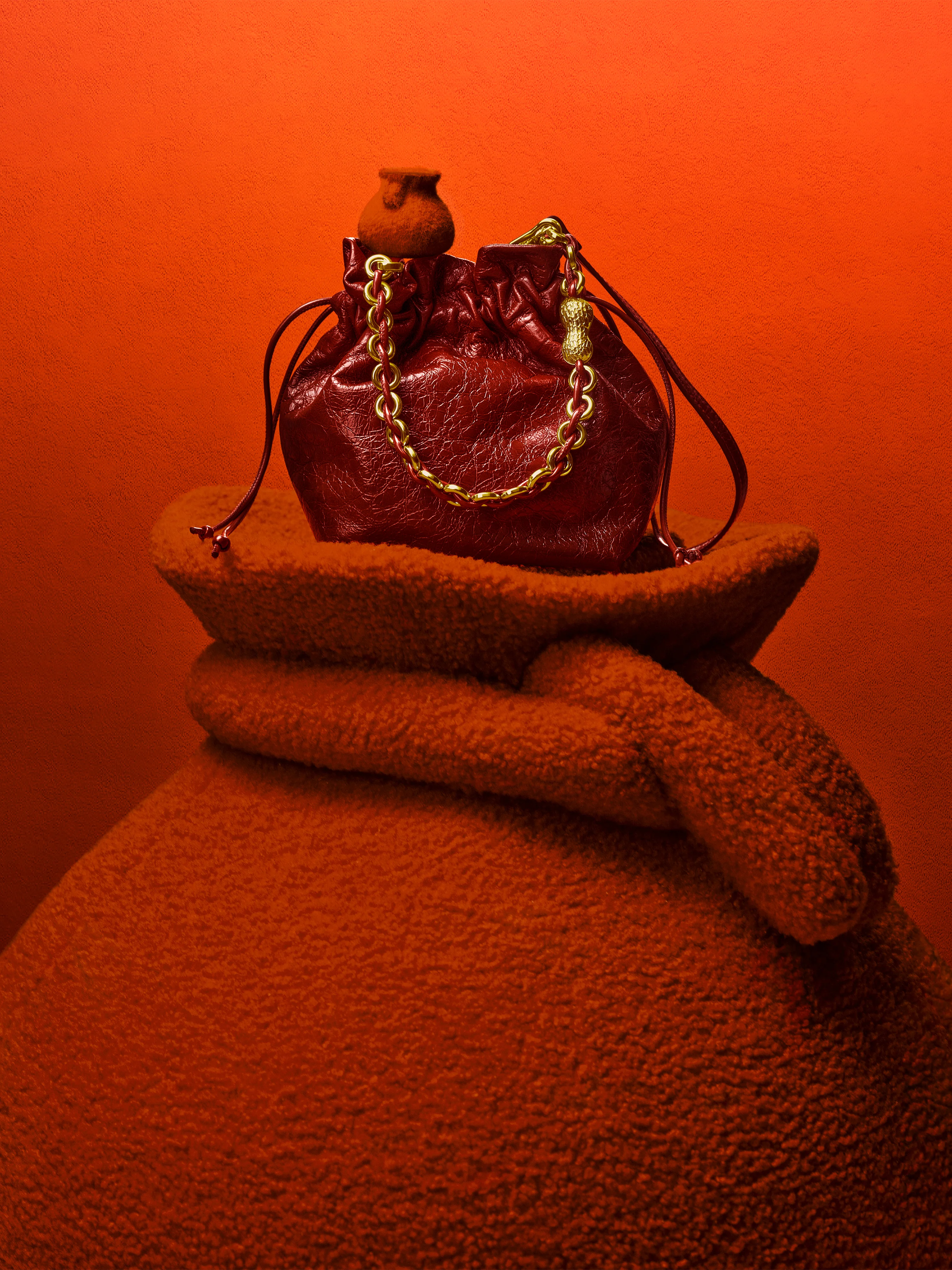 Bucket Bag - Drawstring Shoulder Crossbody Bucket Bag X8161 - Image 7