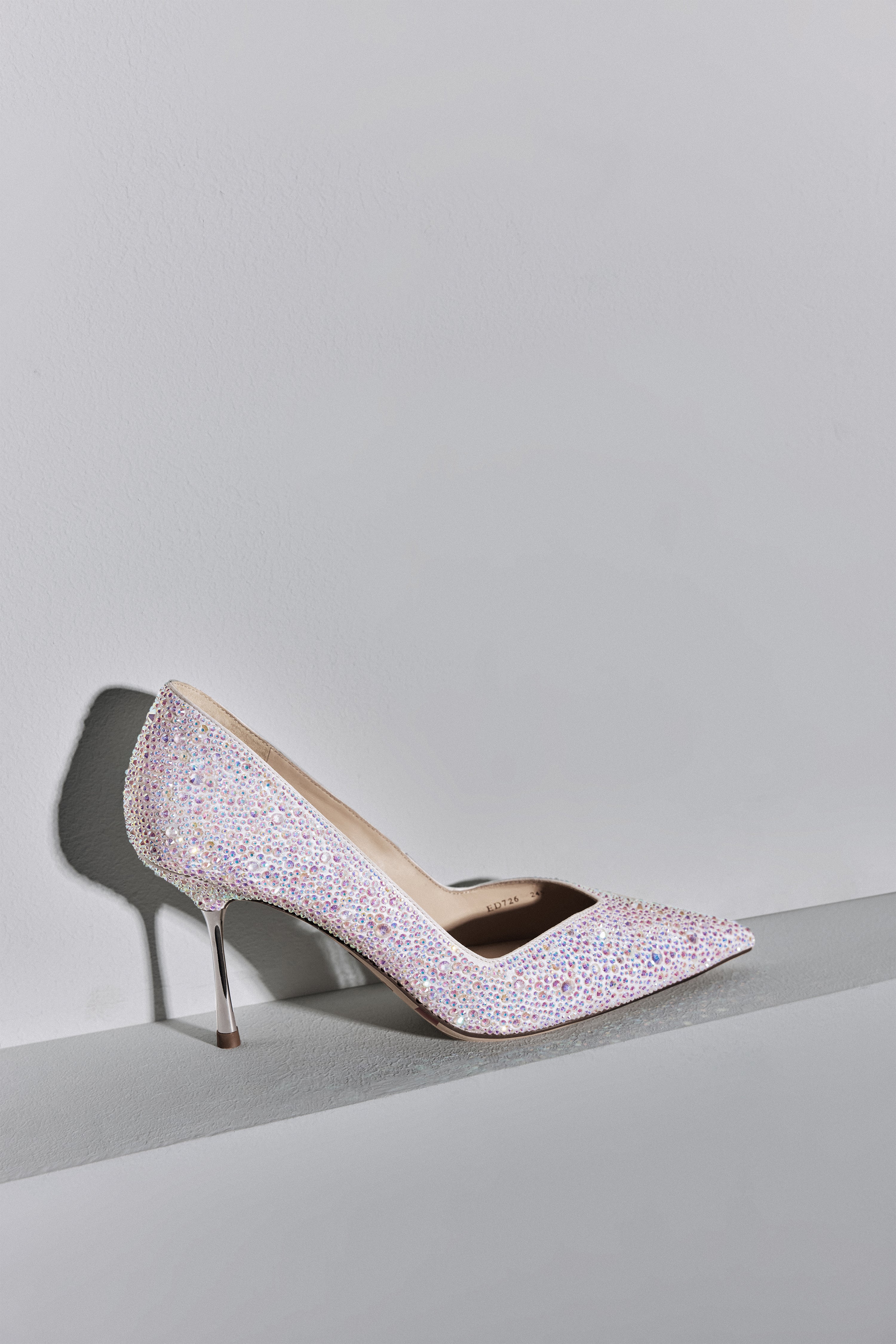 Court Shoes - Crystal Pointed Toe High Heel Pumps ED726 - Image 3