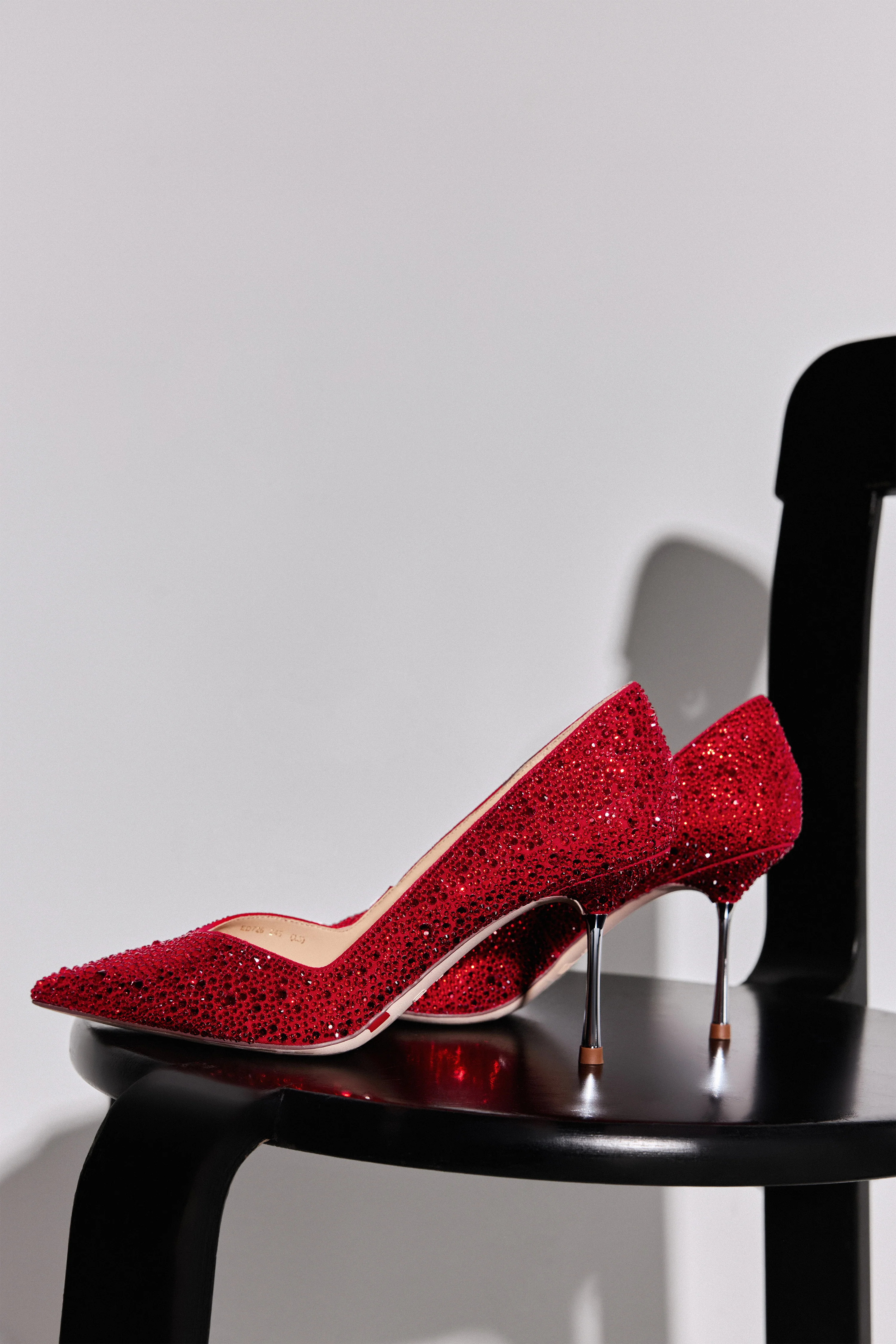 Court Shoes - Crystal Pointed Toe High Heel Pumps ED726 - Image 7