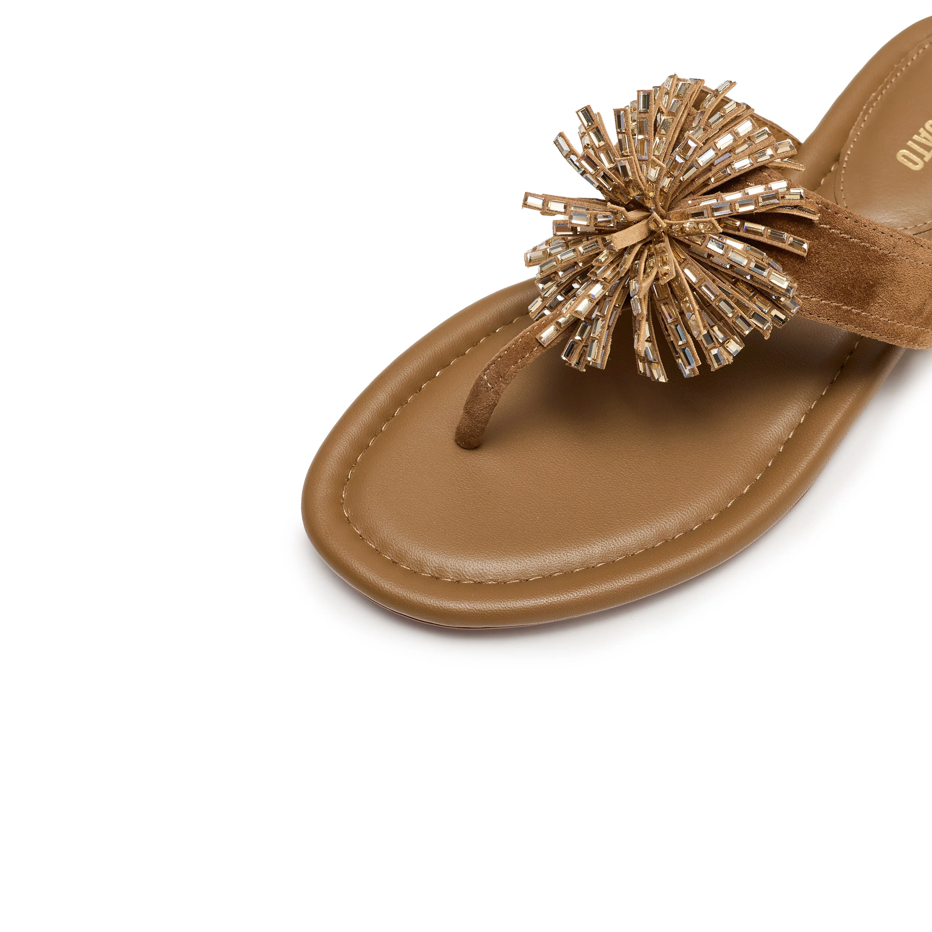 Flip-flops - Elegant Toe-post Flat Sandals EDU12BT6 - Image 6