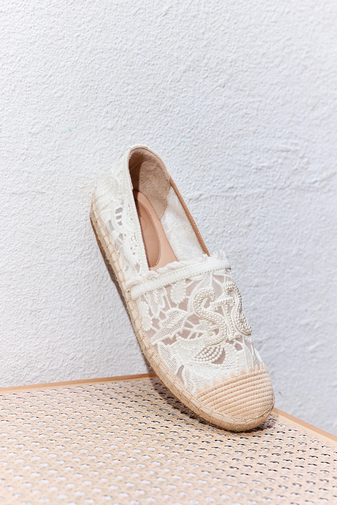 Loafers - Beige Canvas Slip-On Fisherman Flats 9UA89 - Image 5