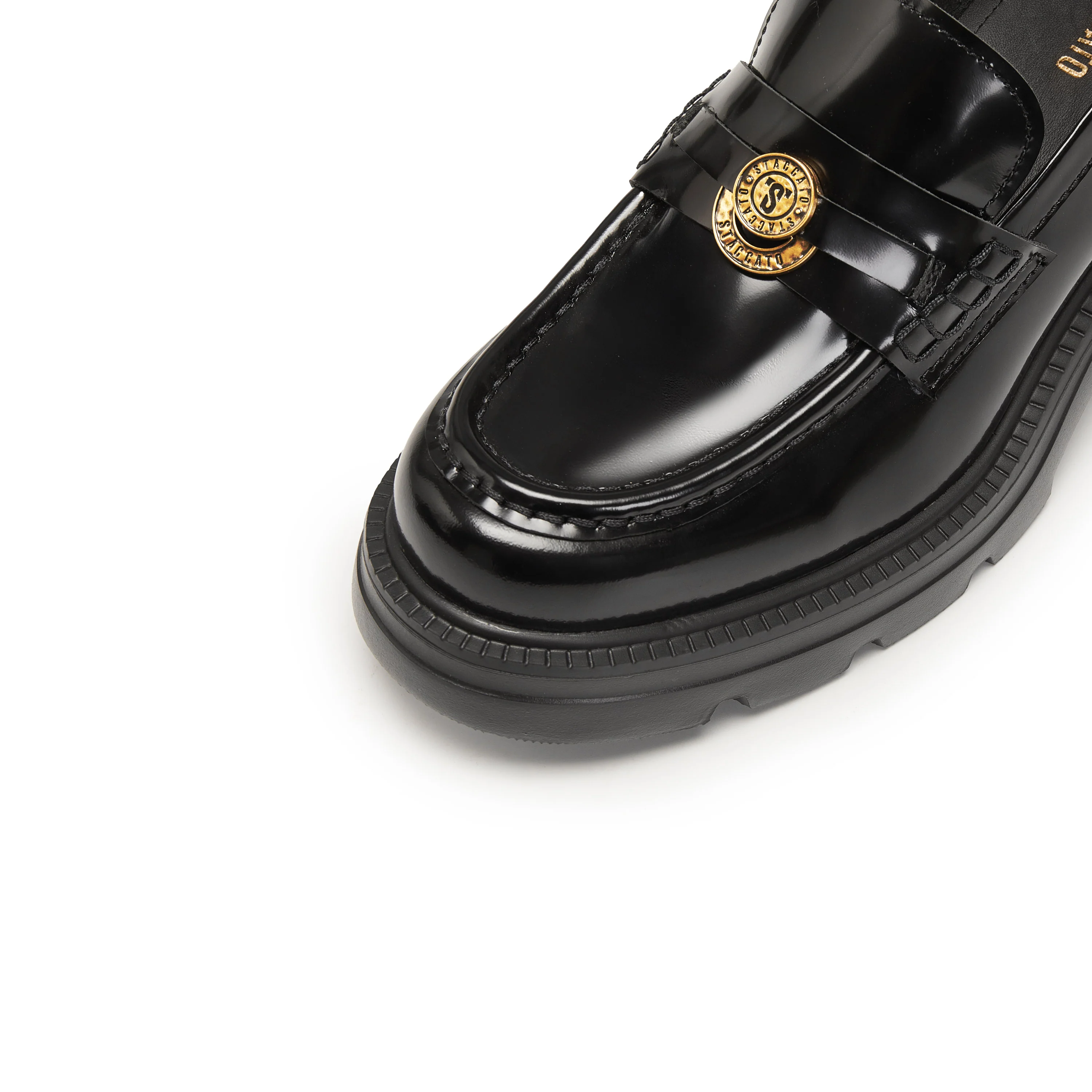 Loafers - Black Leather Slip-On Loafers EEZ05 - Image 9