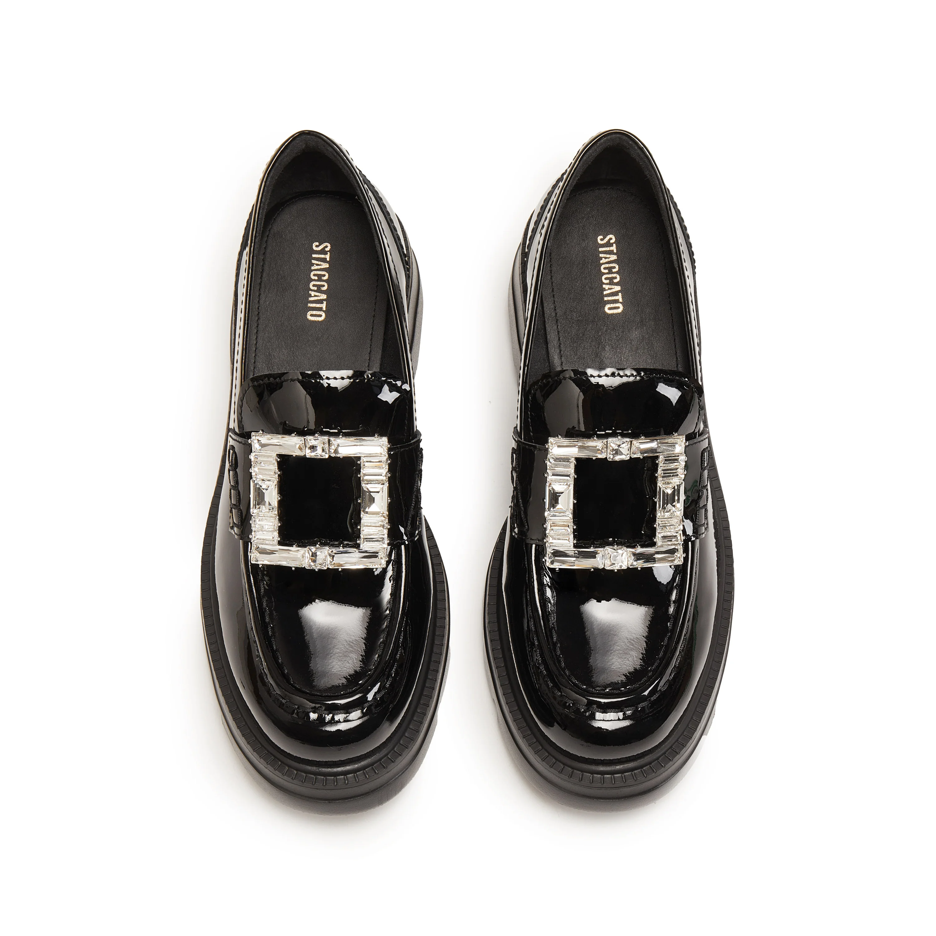 Loafers - Black Leather Slip-On Loafers EEZ07 - Image 8