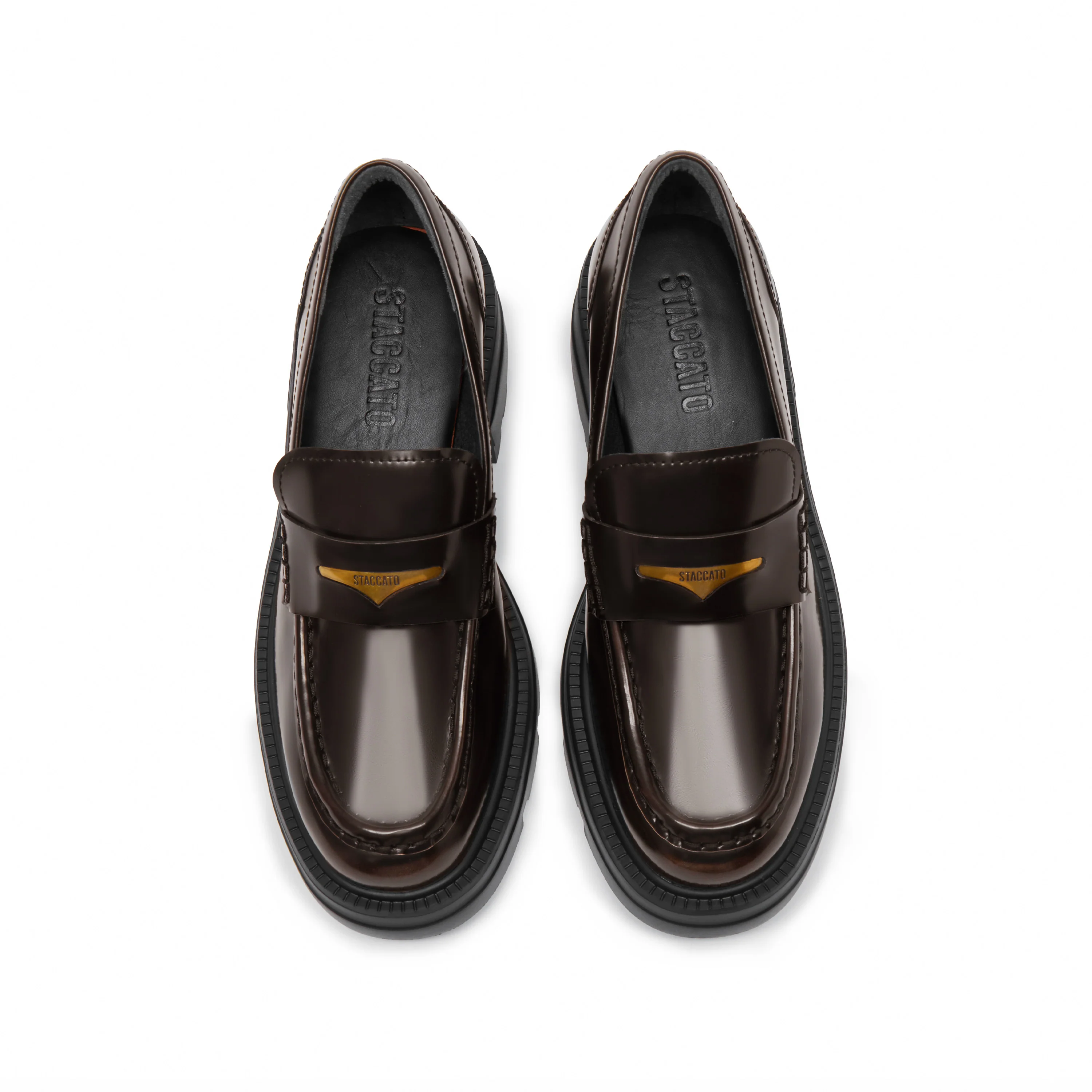Bolt Chic - Leather Slip-On Loafers EEZ22 - Image 13