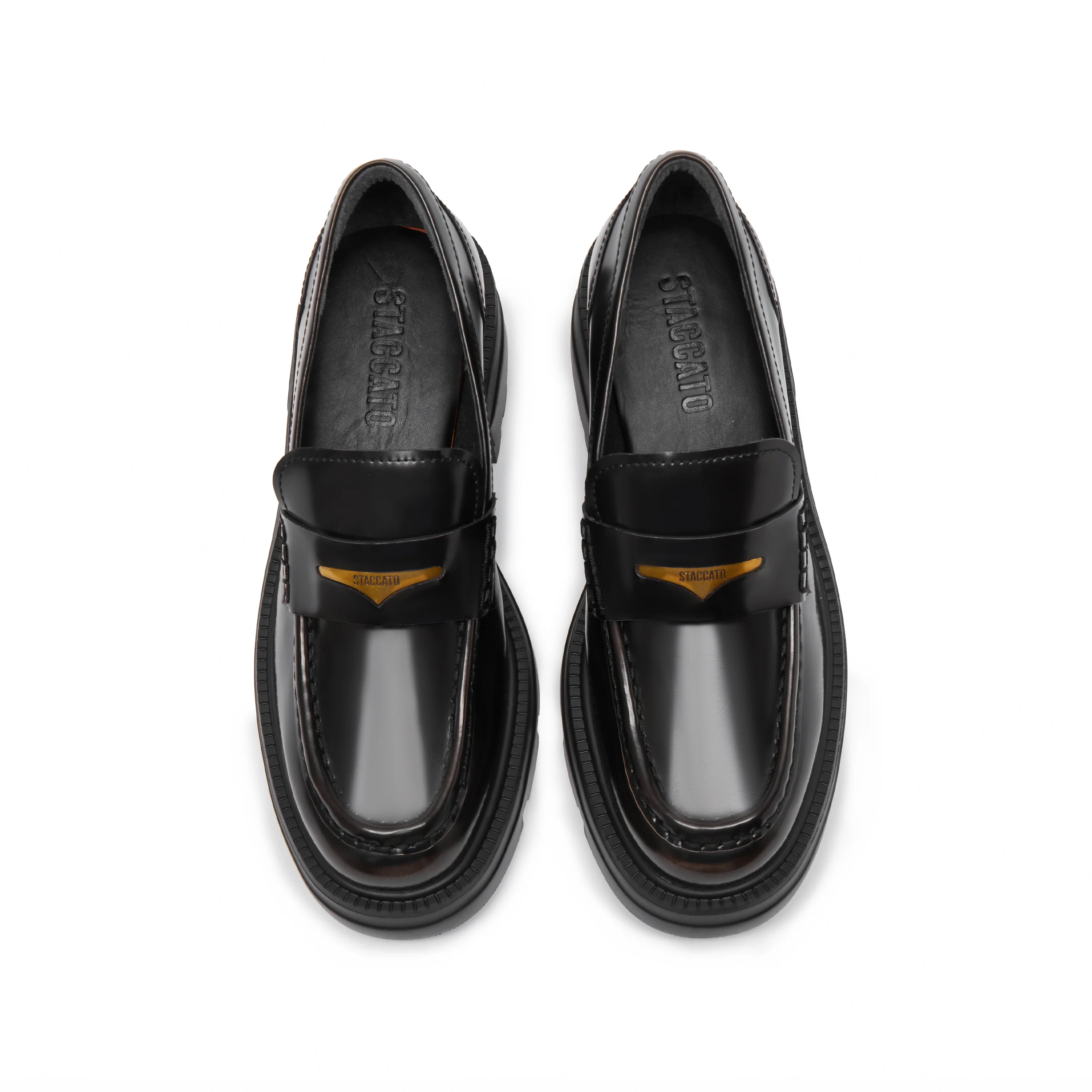 Bolt Chic - Leather Slip-On Loafers EEZ22 - Image 7
