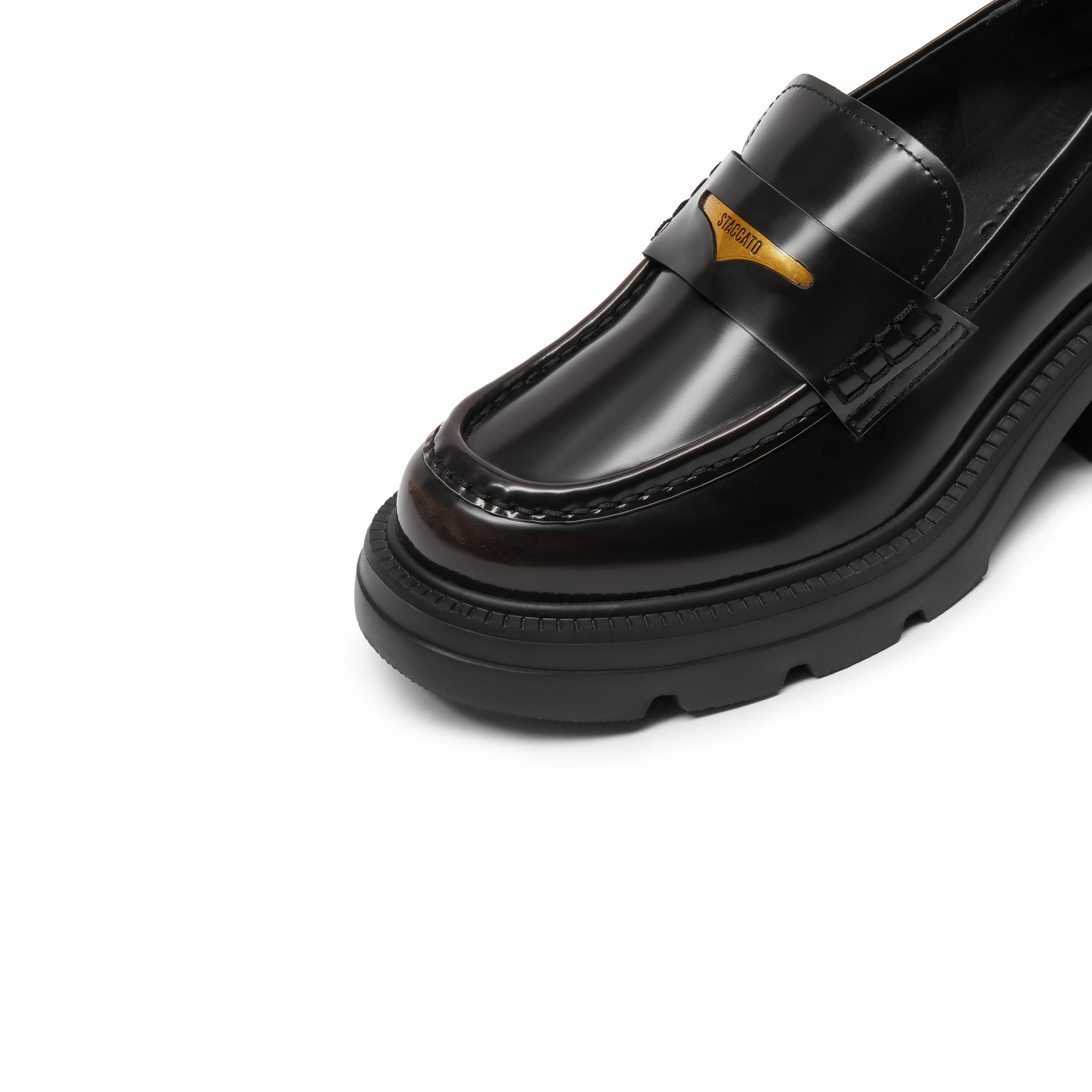 Bolt Chic - Leather Slip-On Loafers EEZ22 - Image 8