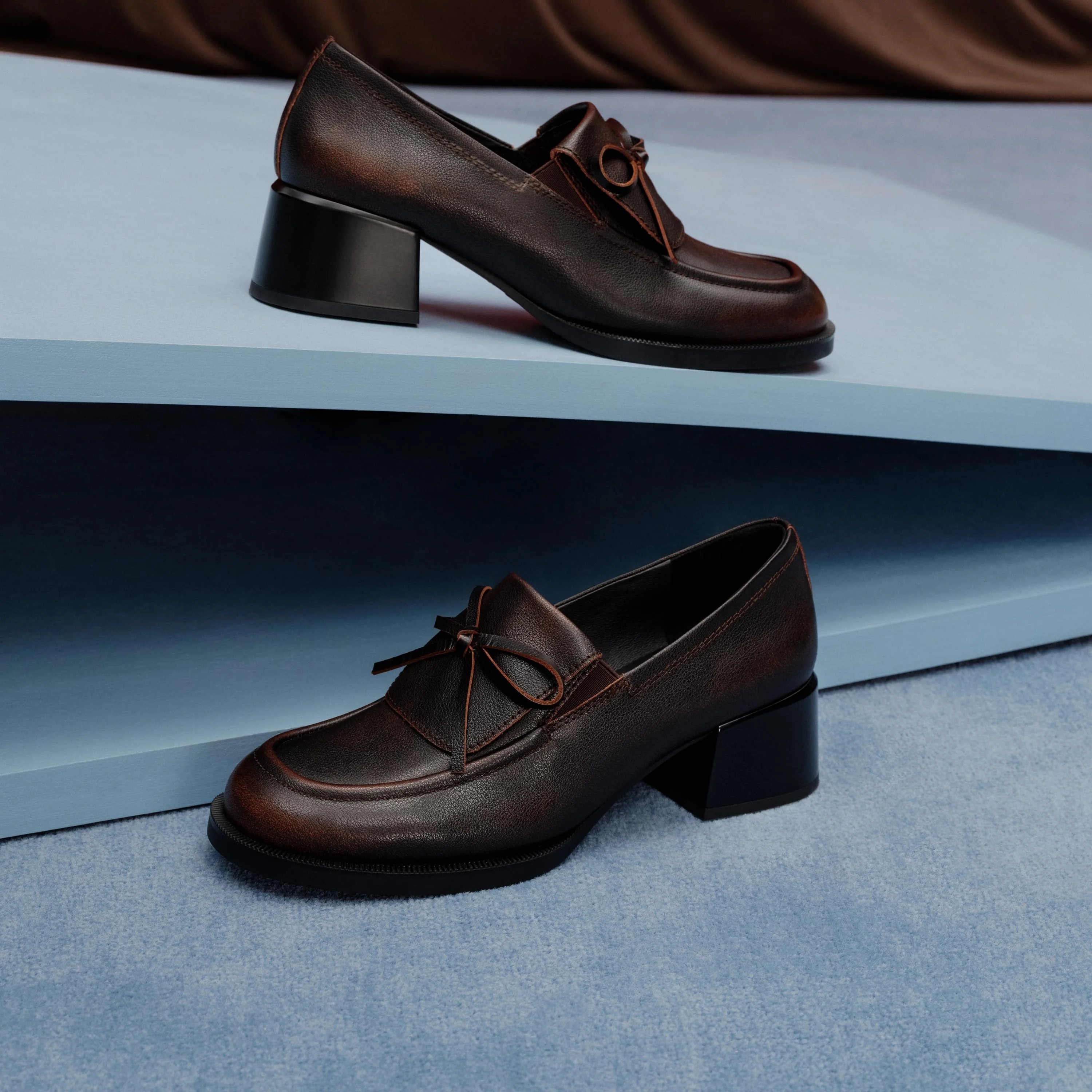 Loafers - JENNY Chunky Heel  Loafers EGY05 - Image 5