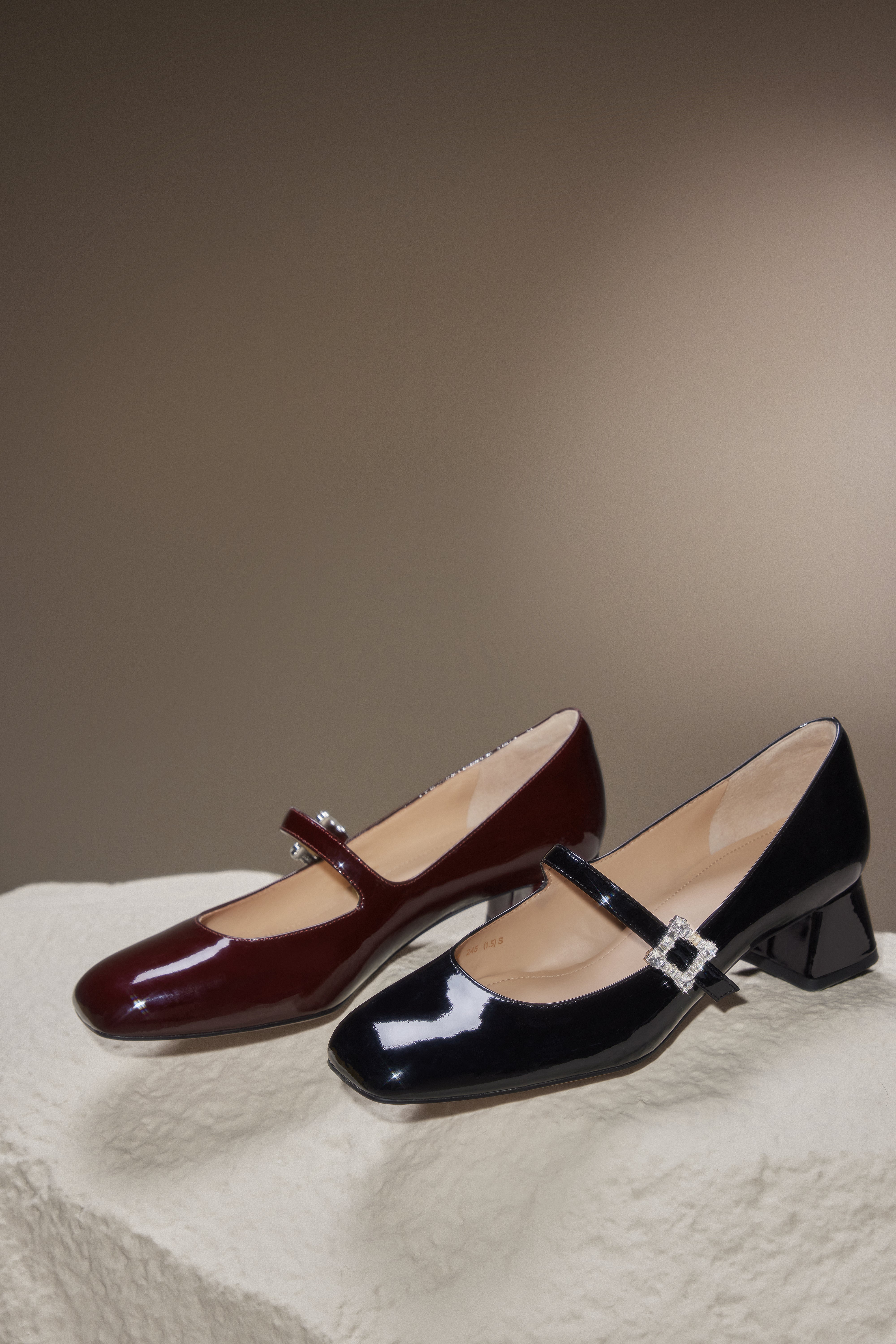Mary Jane - Fortea Bare - Chunky Block Heel Square Toe Mary Jane Pumps EVT04 - Image 7