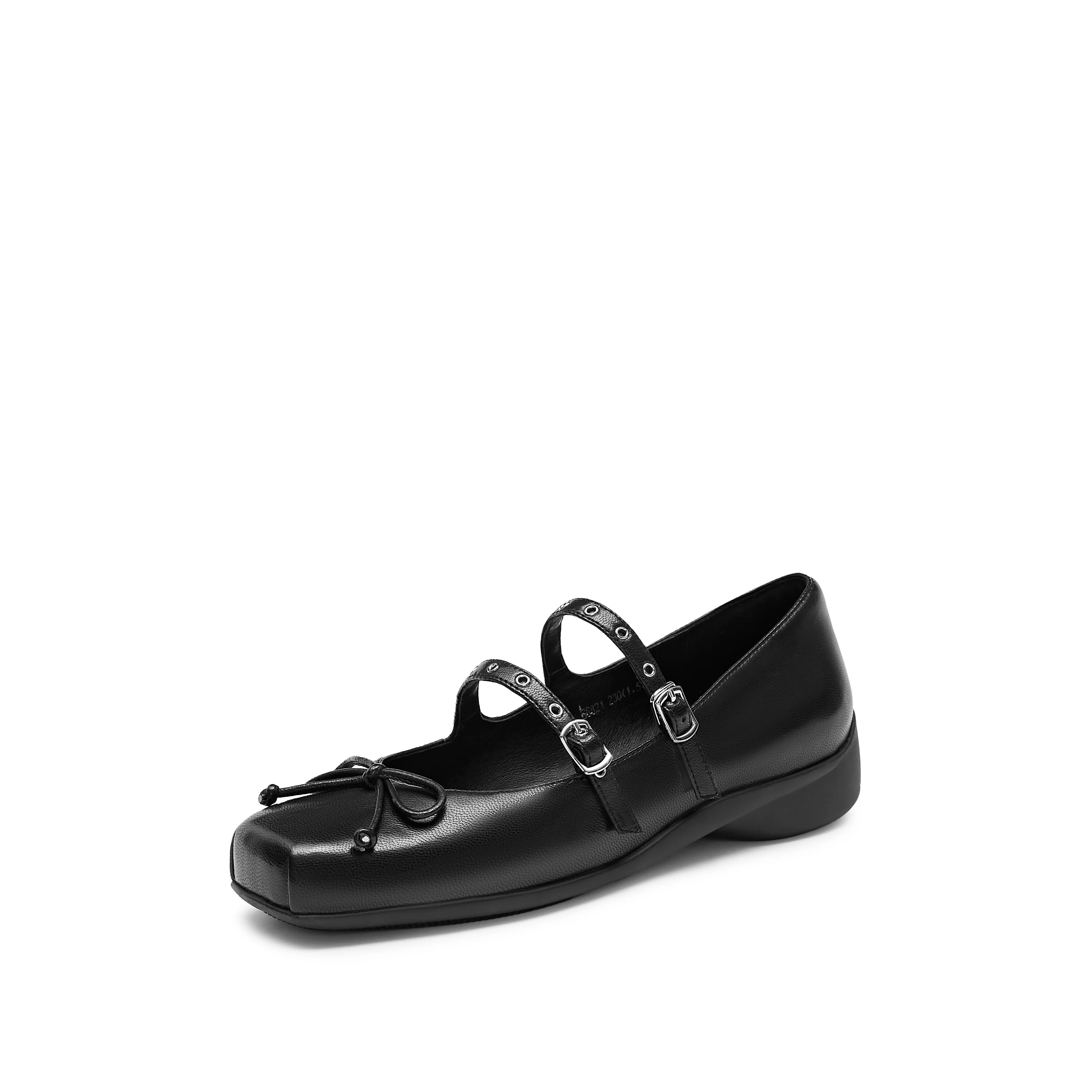 Gravity AIR - Ballet Square Toe Cross Strap Bow Flats S6821 - Image 4