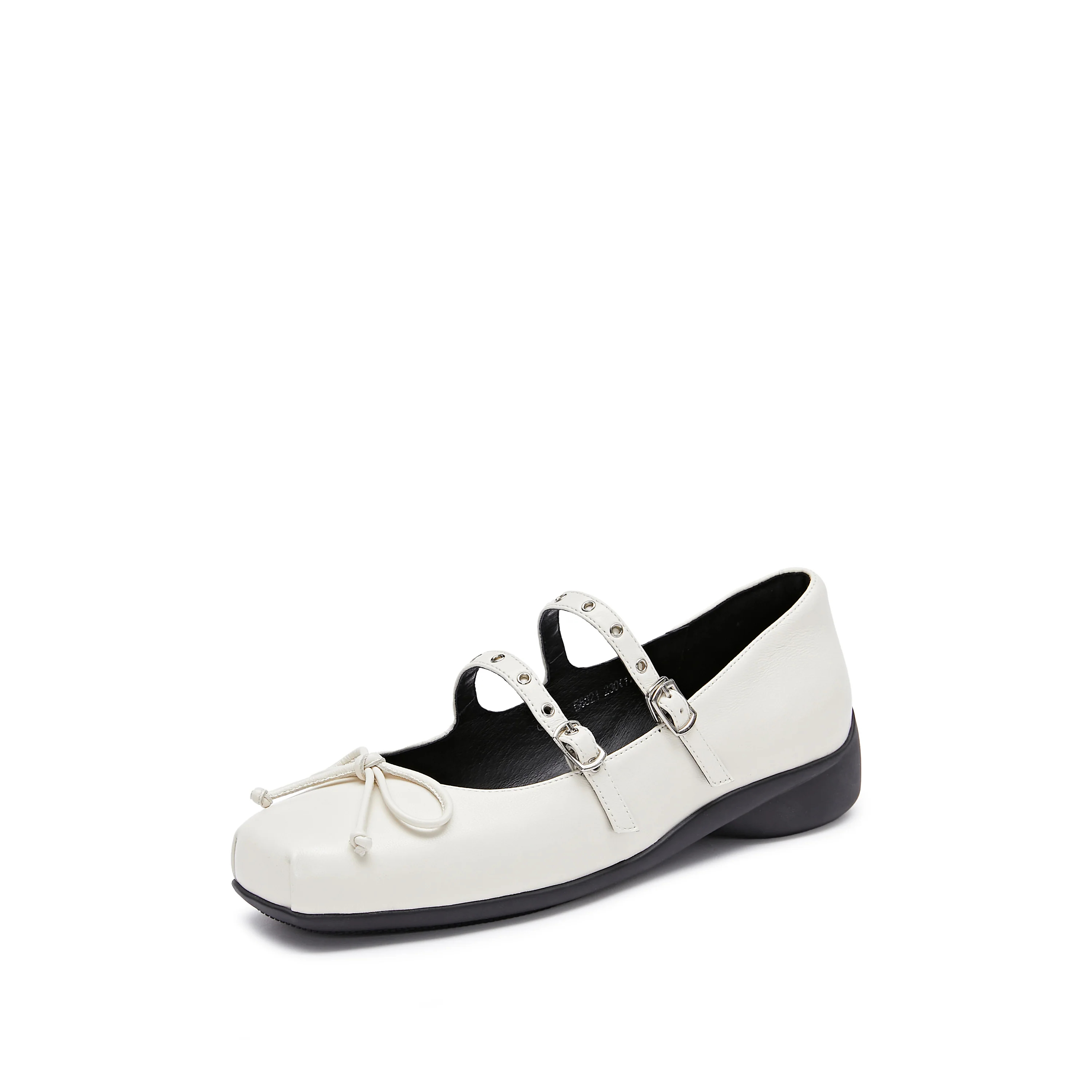 Gravity AIR - Ballet Square Toe Cross Strap Bow Flats S6821 - Image 7