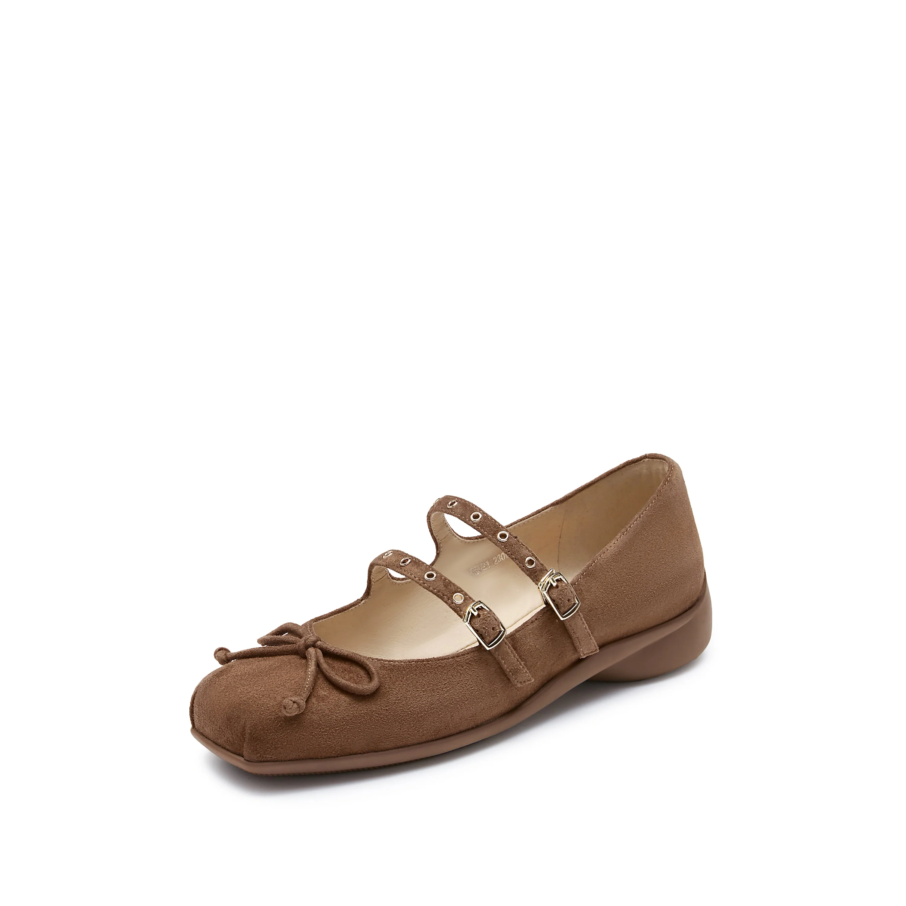 Gravity AIR - Ballet Square Toe Cross Strap Bow Flats S6821 - Image 8