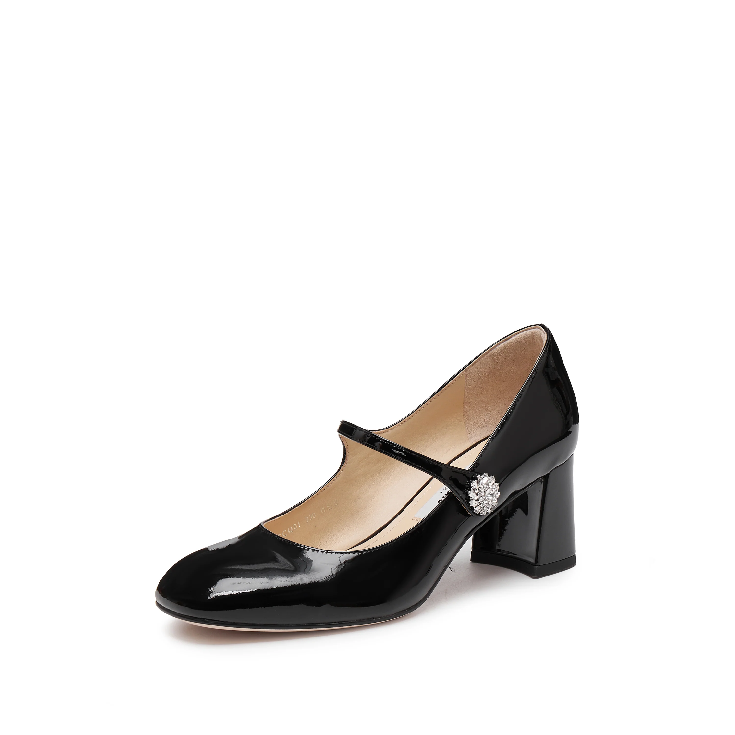 Mary Jane - Fortea Pure - Patent Leather Chunky Block Heel Mary Janes ECQ01 - Image 5