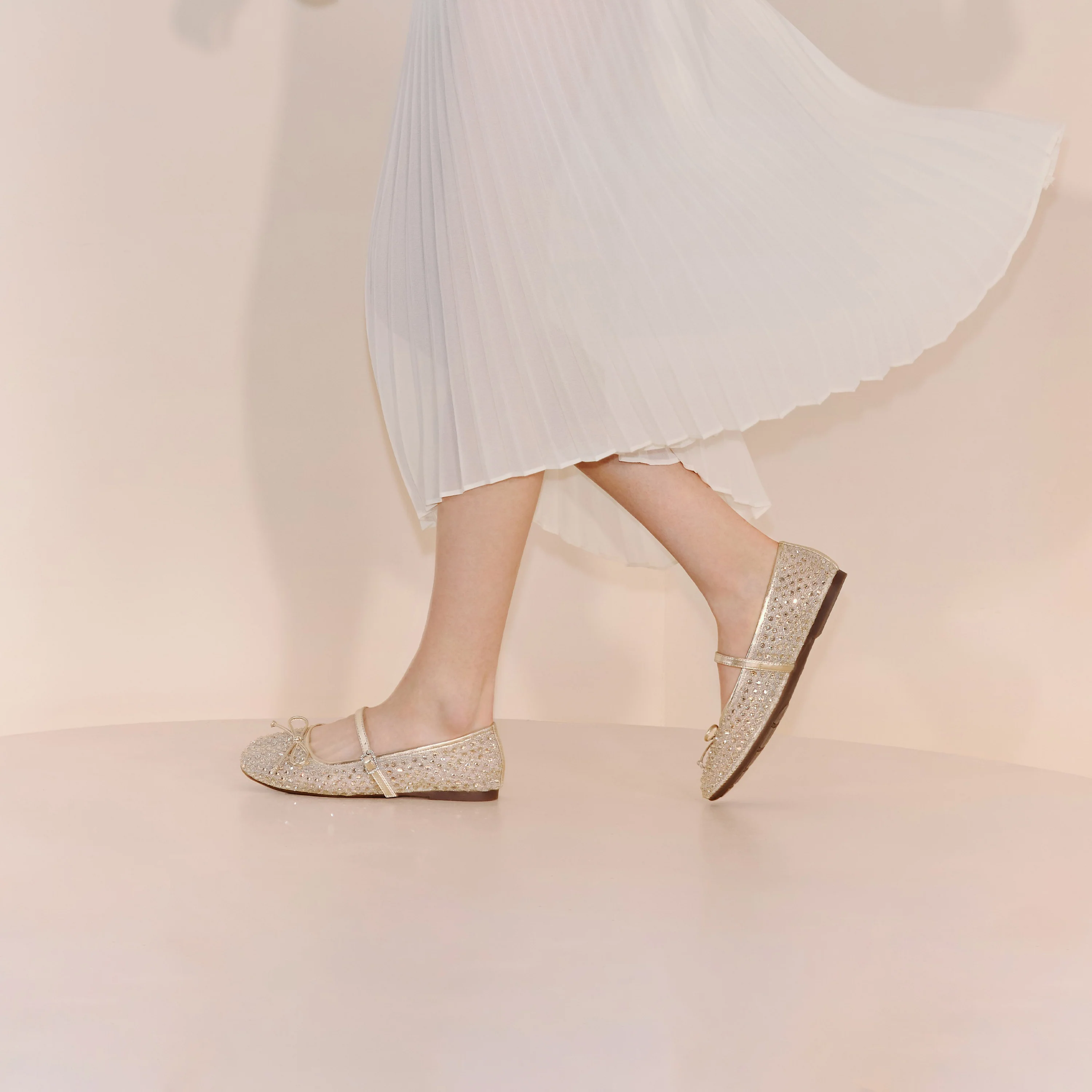 Mary Janes - Starry Diamond Ballet Flats for Women J2425 - Image 4