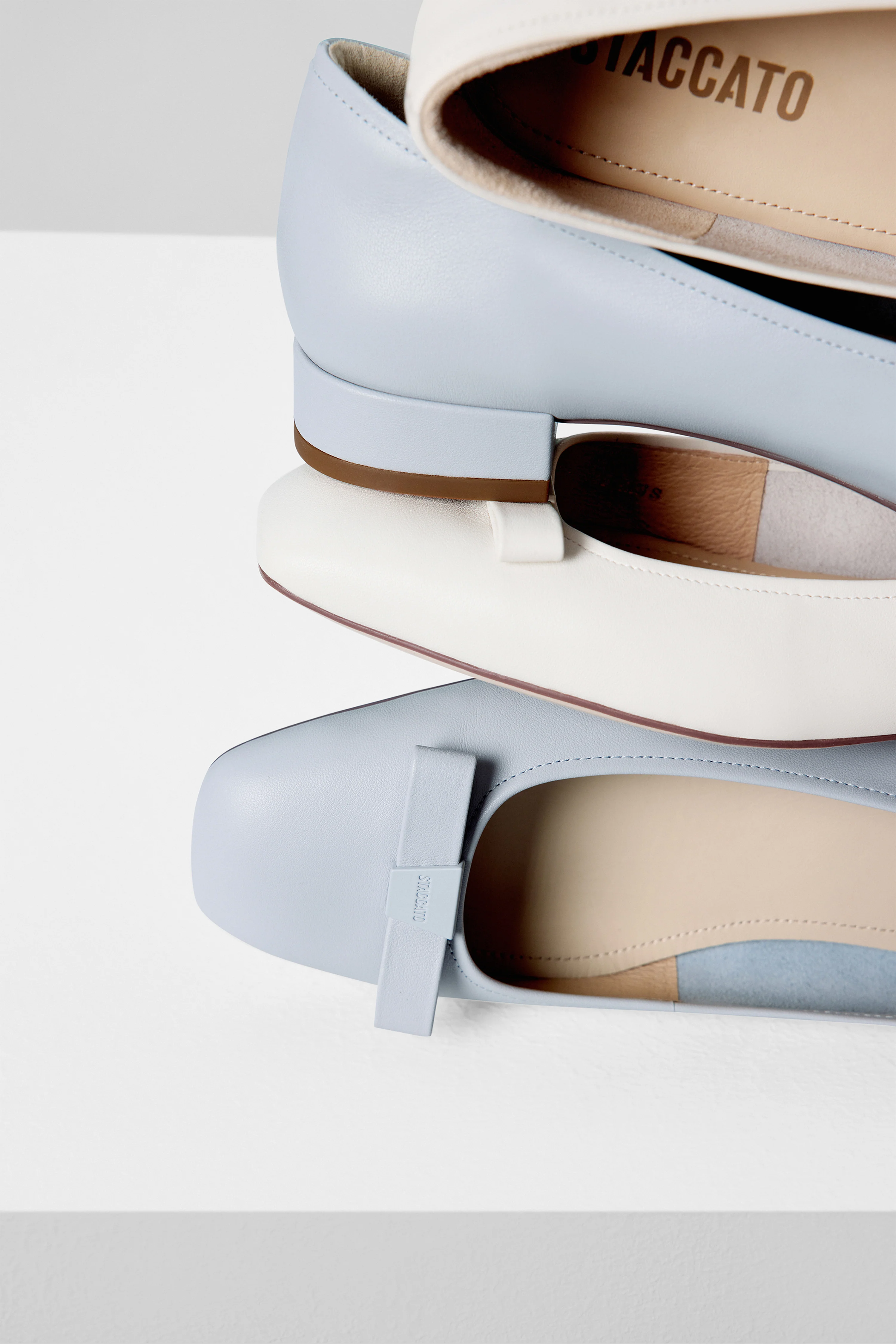 Pumps - Bow Leather Low Heel Pumps EUE01 - Image 9
