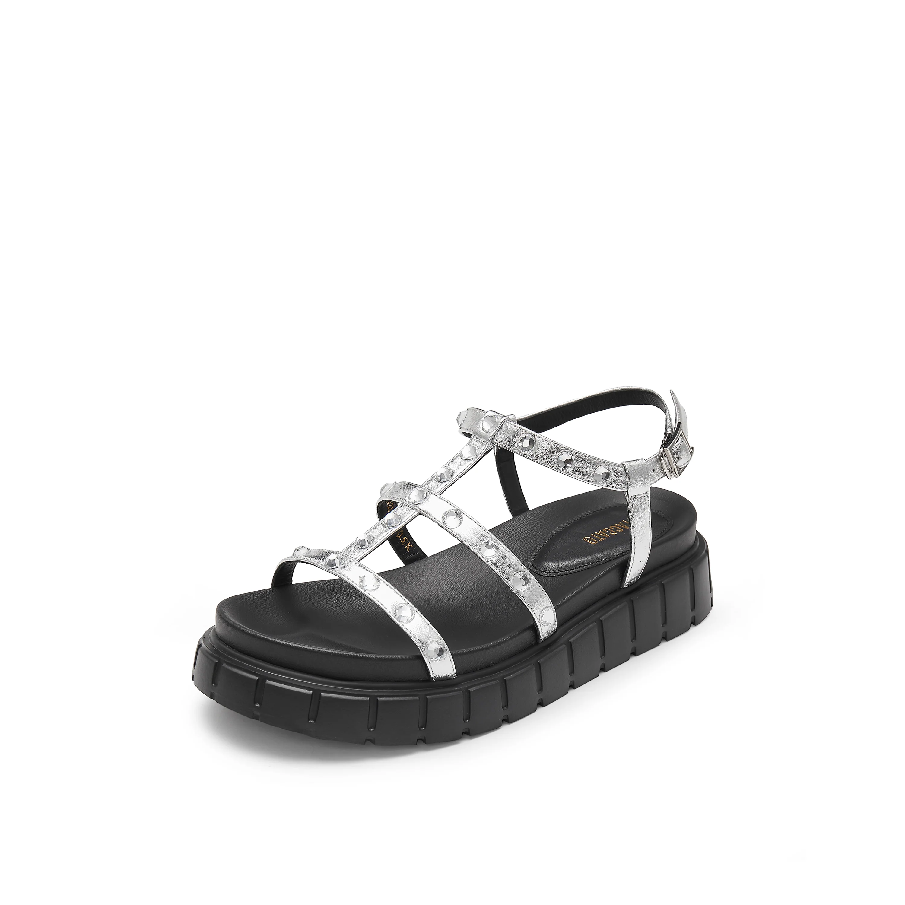 Sandals - Crystal Embellished Multi Strap Sandals  EJO22 - Image 7
