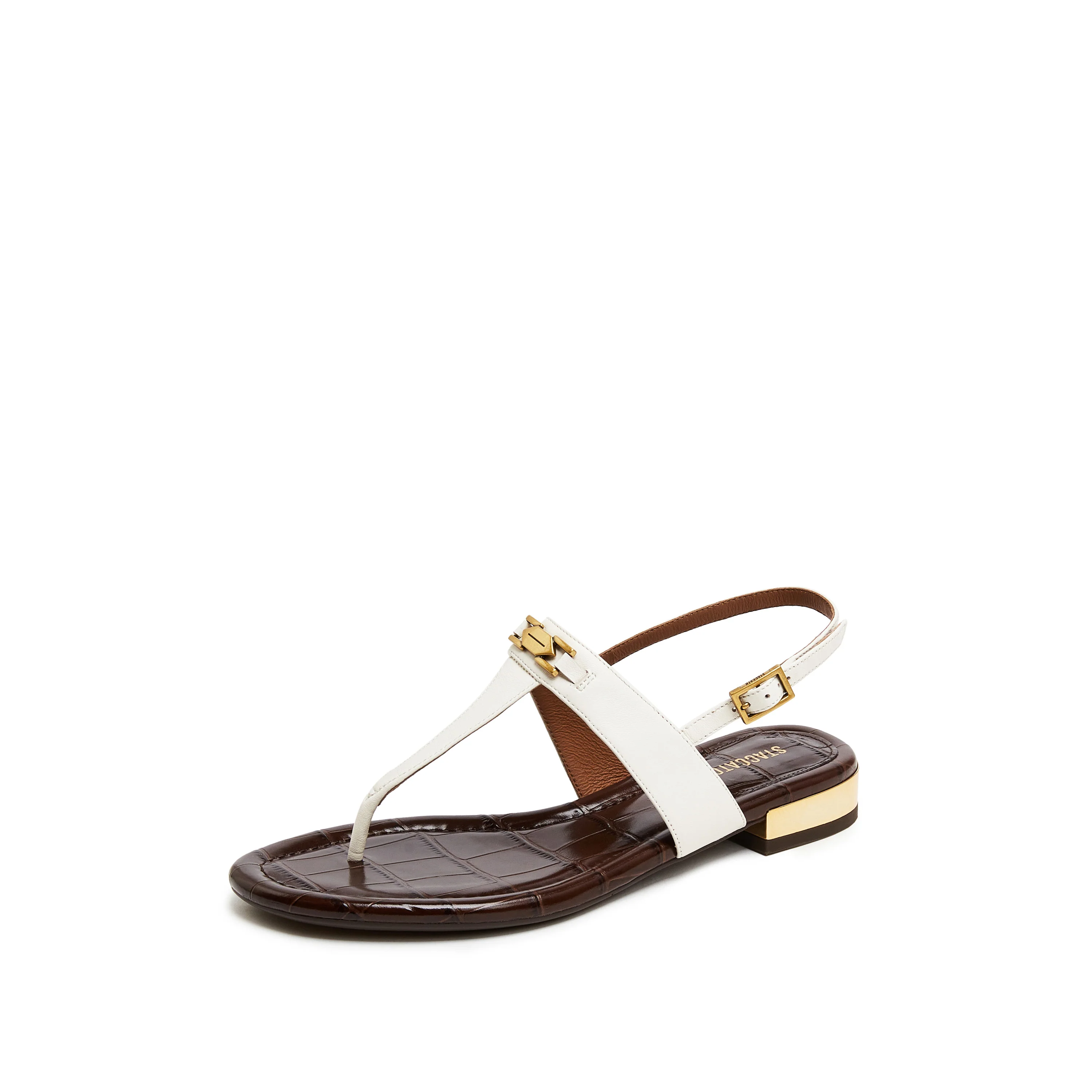 Sandals - Leather Flip-Flop Flat Retro Sandals EDU19 - Image 6