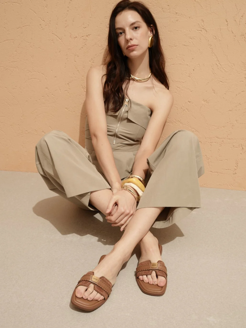 Sandals - Tropic Lush Square Open Toe Braided Slide Sandals EEQ06 - Image 3