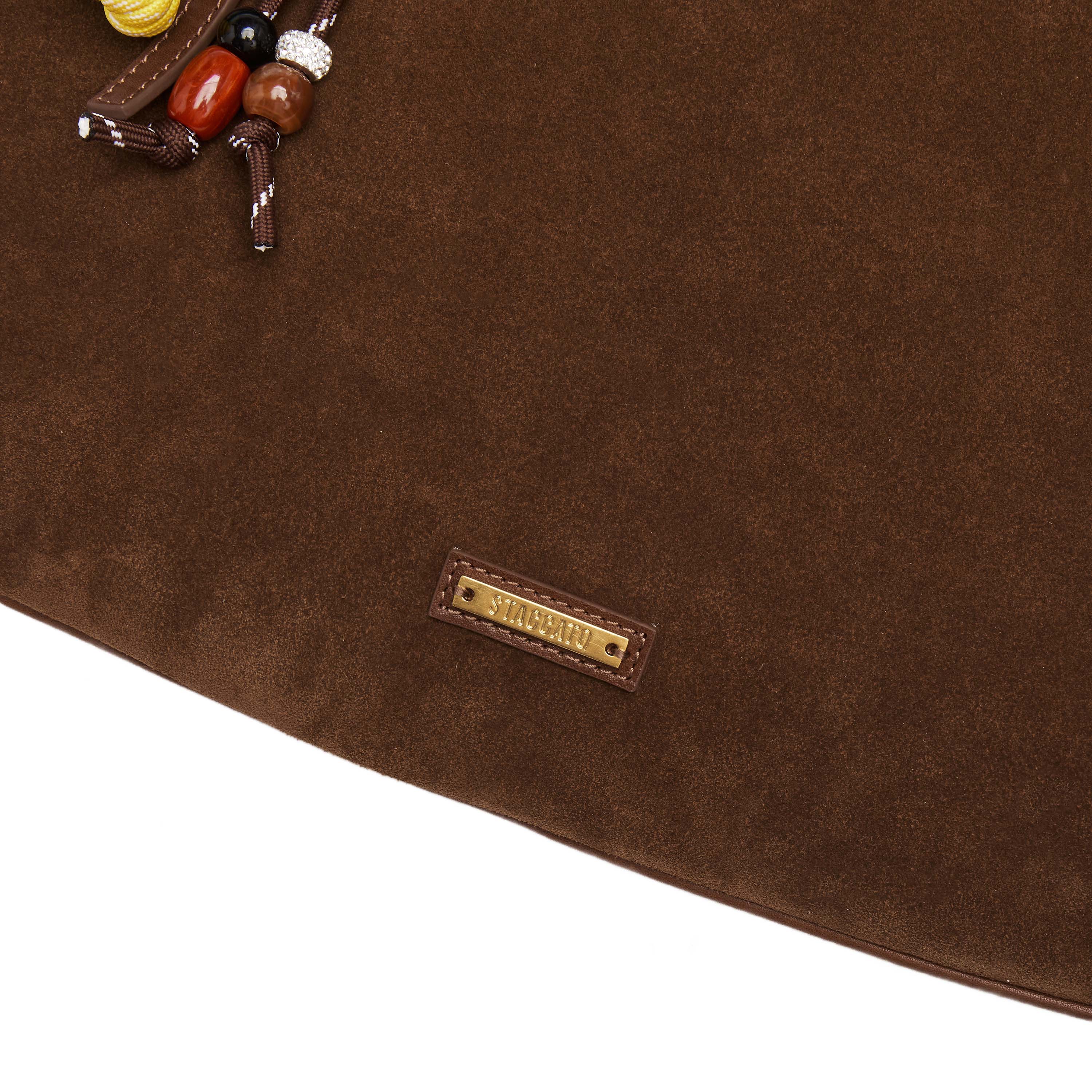 Shoulder Bag -Vintage Brown Suede Hobo Bag X8271 - Image 8