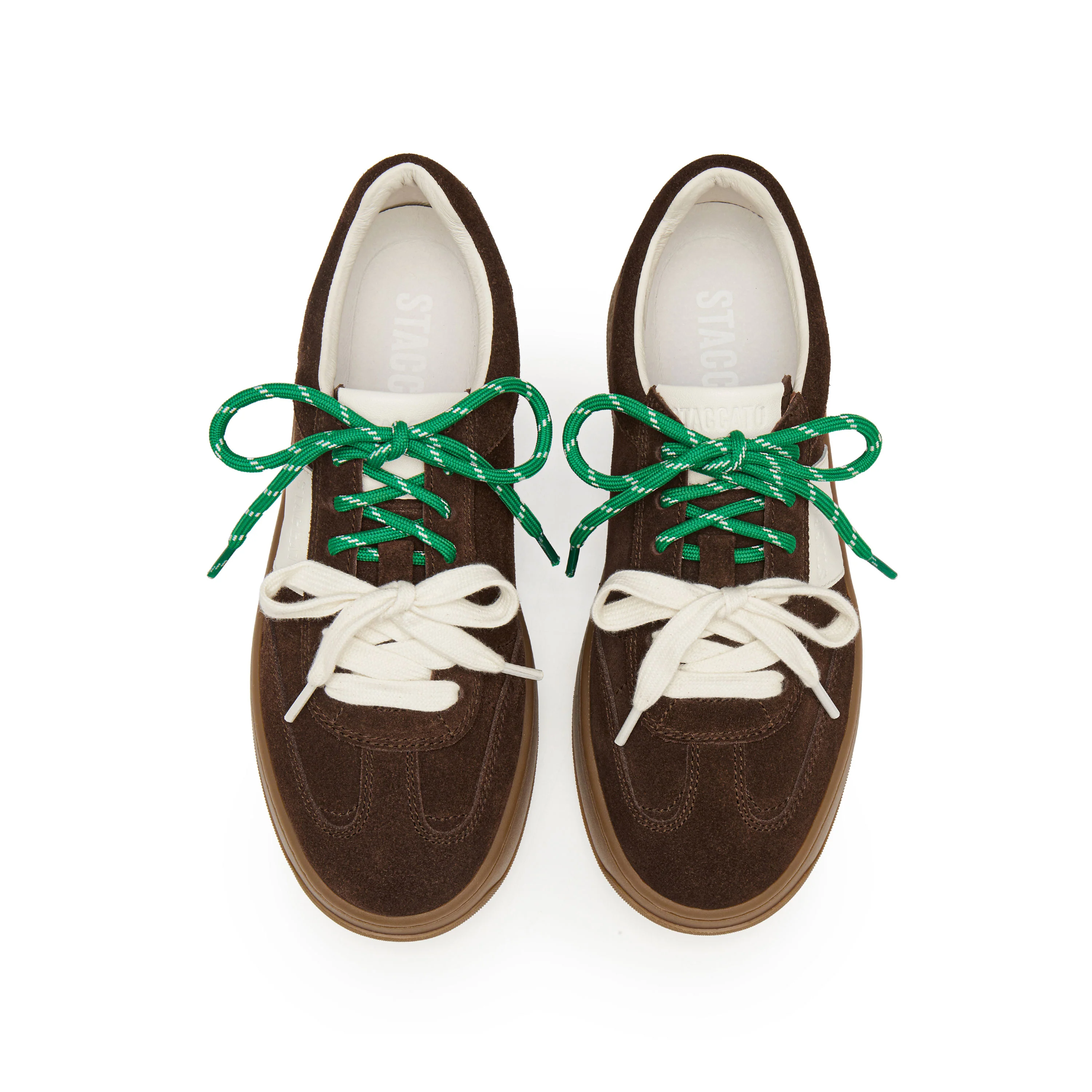 Sneakers - Colorblocked Panelled Chunky Sole Sneaker with Contrast Laces Y2408 - Image 7