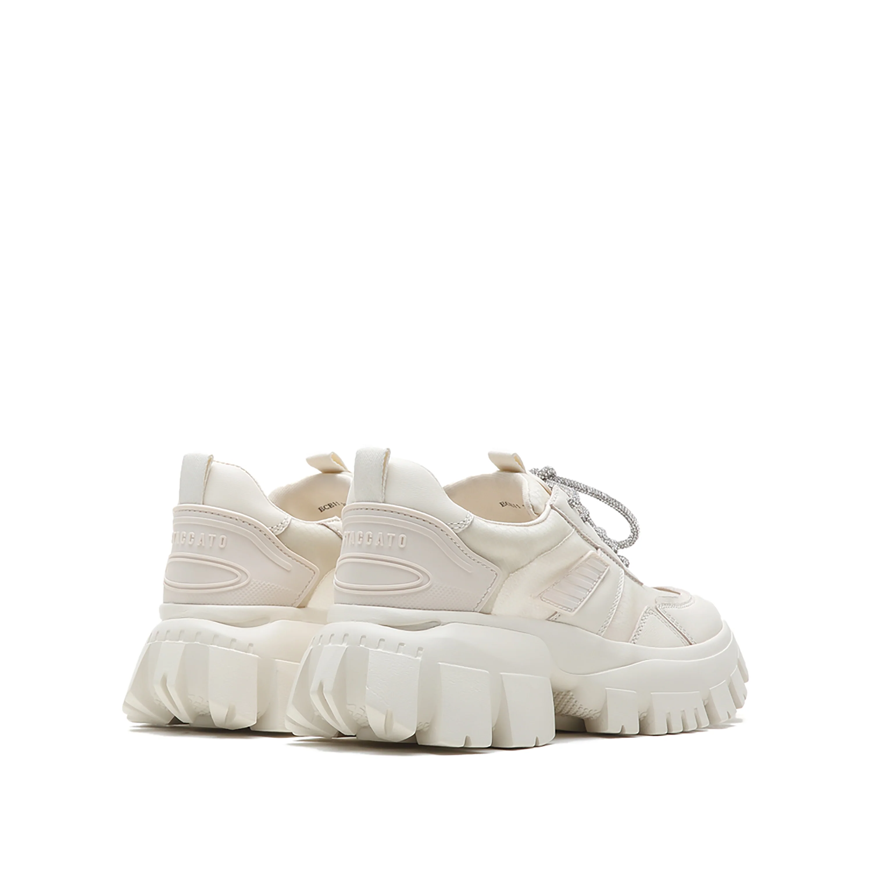 Sneakers - Glittery Laces Chunky Sole Sneaker ECE11 - Image 7