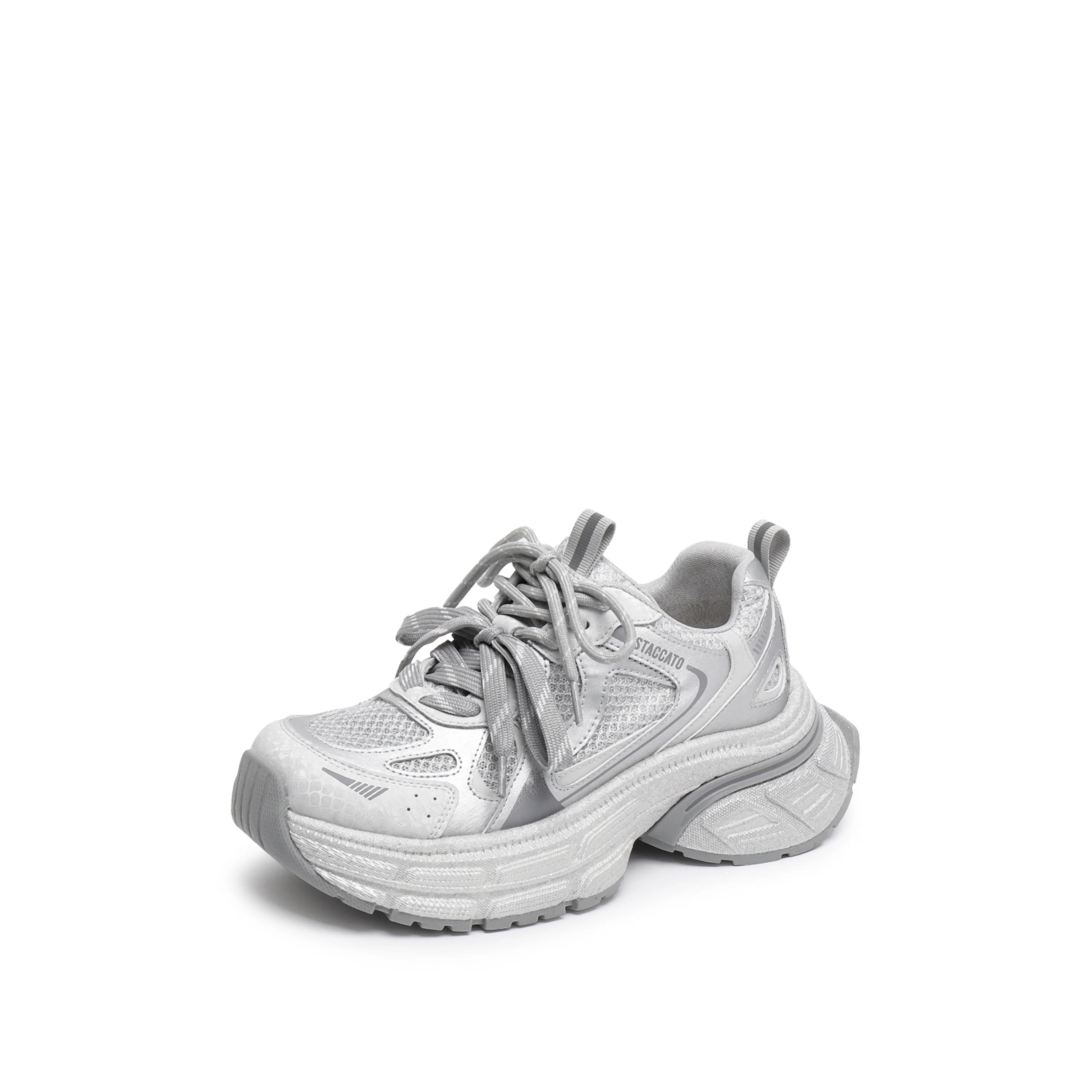 Sneakers - Mesh Thick-Sole Casual Sneakers J6082 - Image 10
