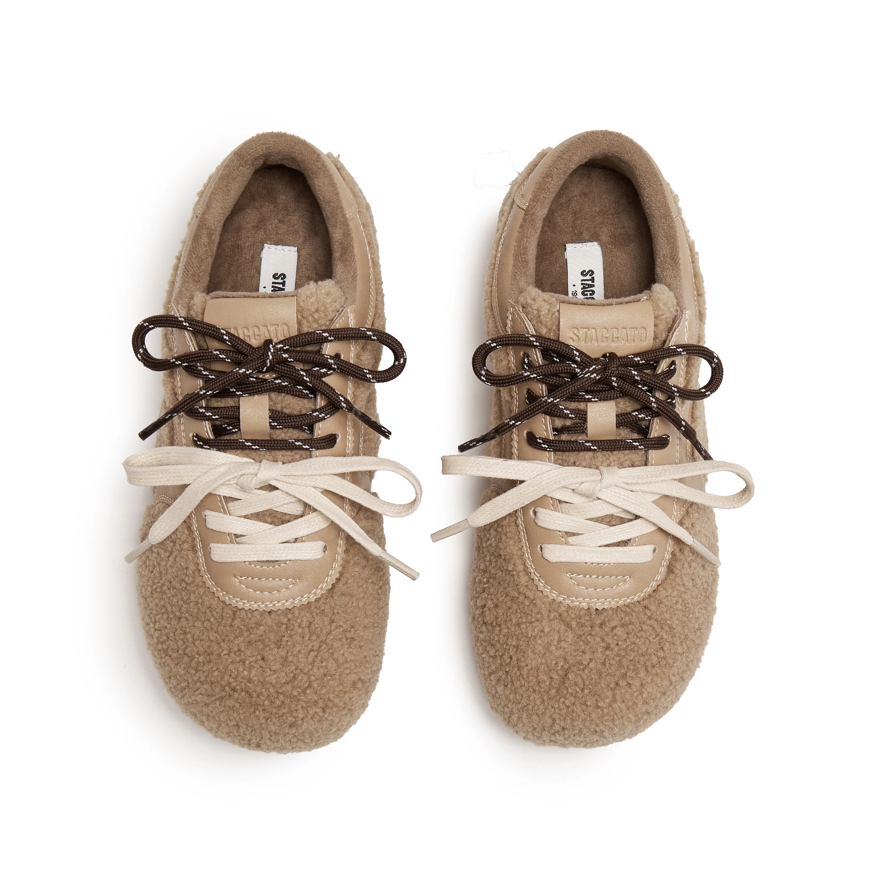 Sneakers - Retro Furry Sports Casual Flats S2901 - Image 10