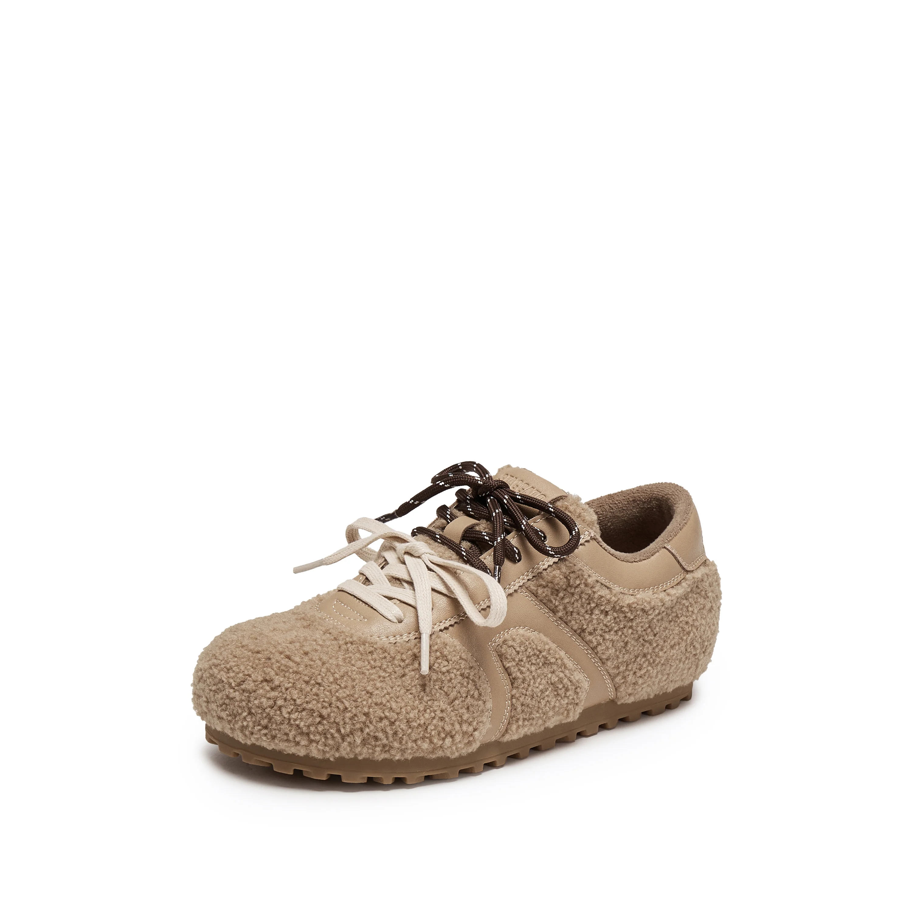 Sneakers - Retro Furry Sports Casual Flats S2901 - Image 7