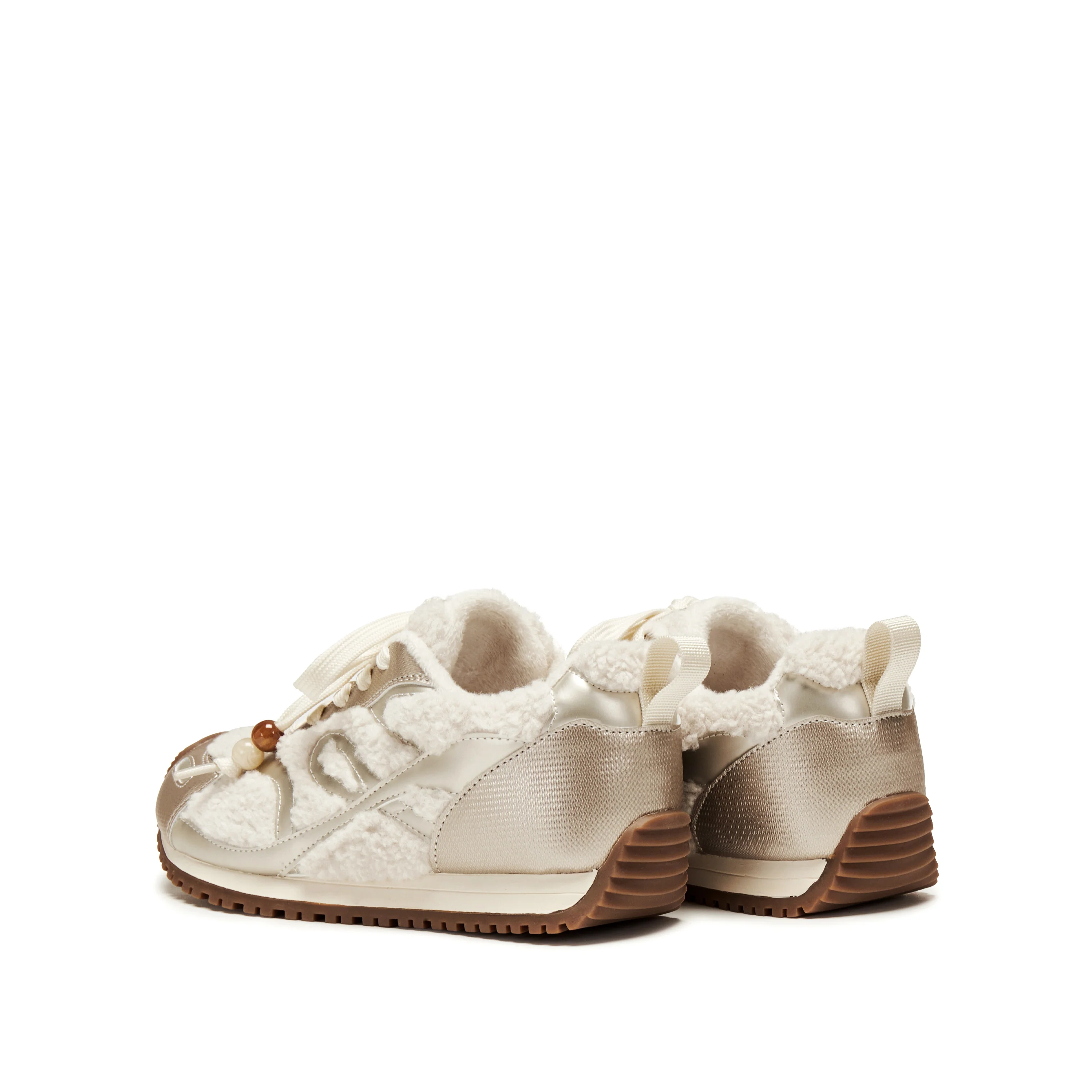 Sneakers - Retro Furry Warm Casual Flat Shoes J2570 - Image 7