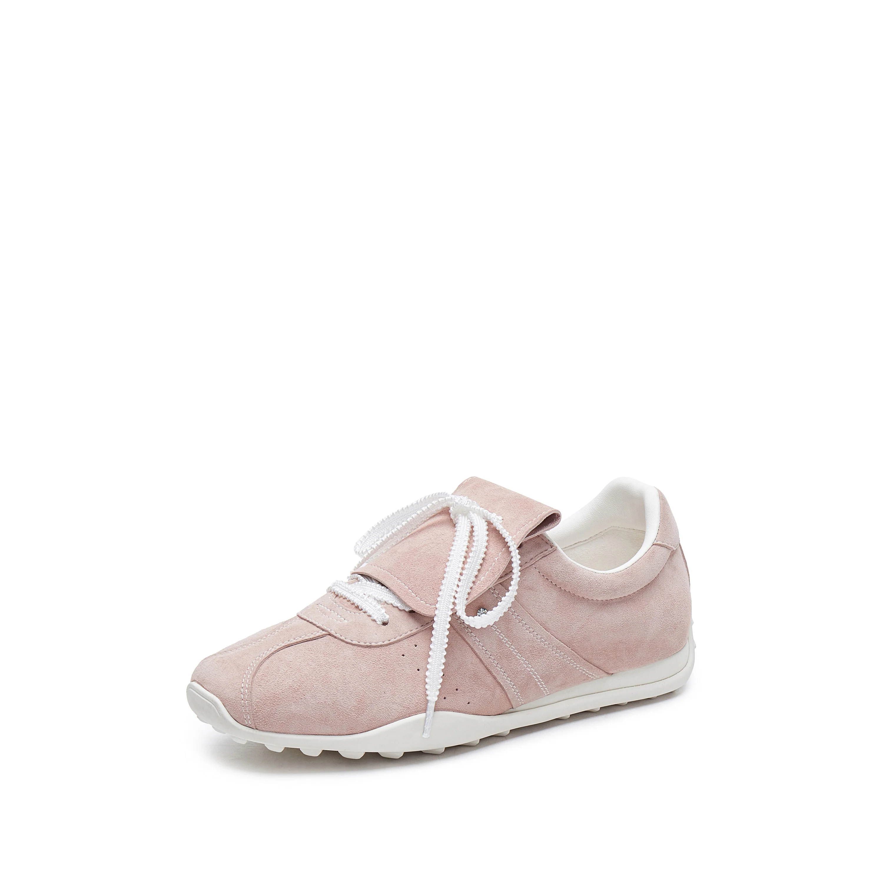 Sneakers - Retro Leather Stitching Detail German Trainers F0161 - Image 6
