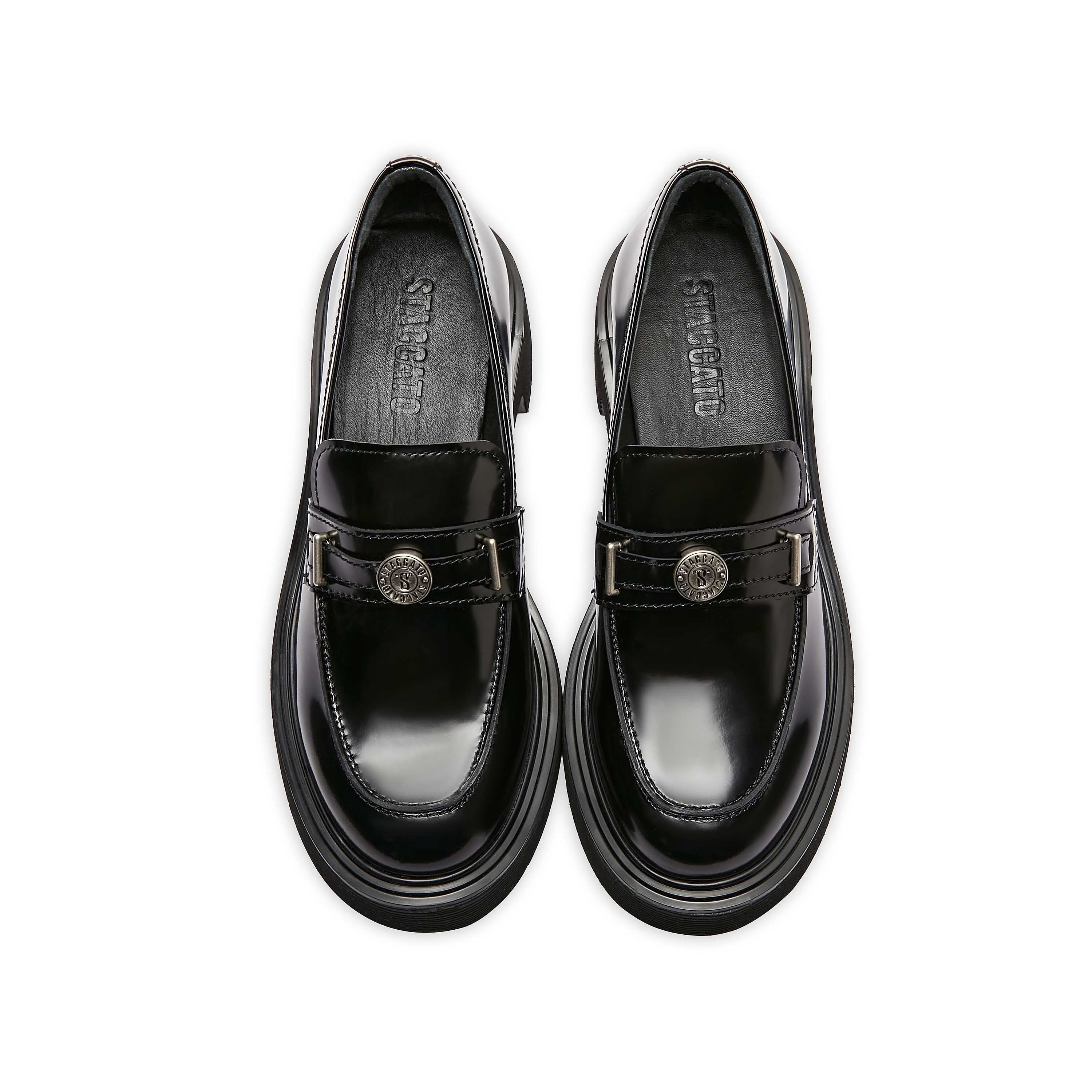 Loafers - Platform Slip-On Leather EGB13AA5 - Image 3