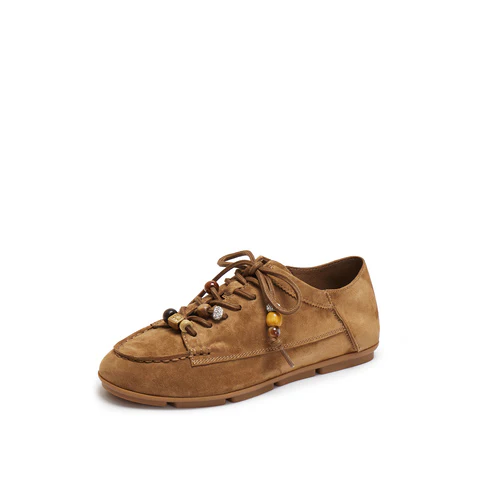 Flats - Oxford Lace-Up Comfortable Leather EJR06AM6