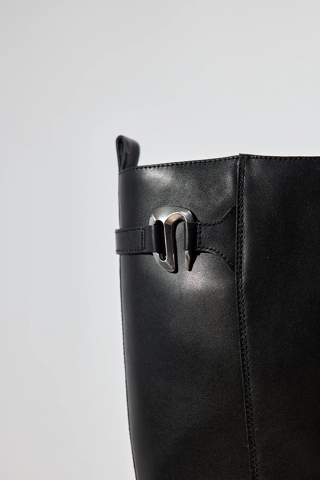 Staccato x Heliot Emil - Black Platform Leather Knee High Boots EAI01 - Image 5